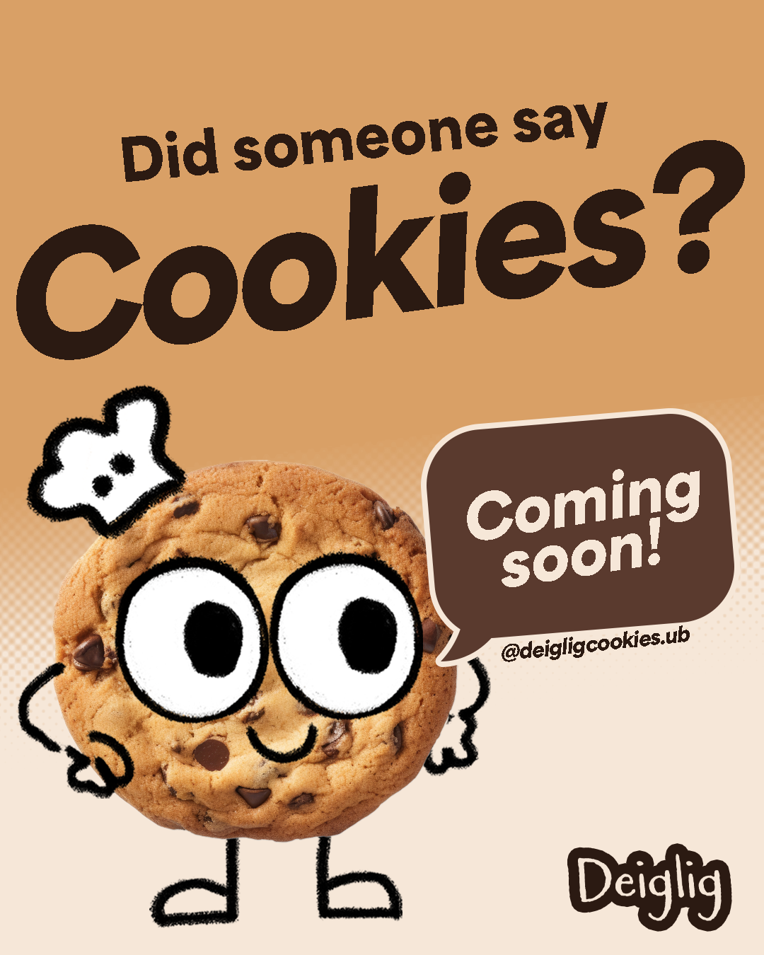 Deiglig maskoten — Did someone say cookies?